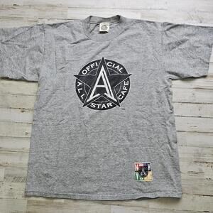 VTG Official All Star Cafe T-Shirt Men’s L Gray Cotton New York City 90s Y2K
